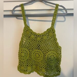 NWT Knit Green Cover-Up Tank